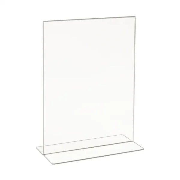 Acrylic Bottom Load Sign Holders for Countertop