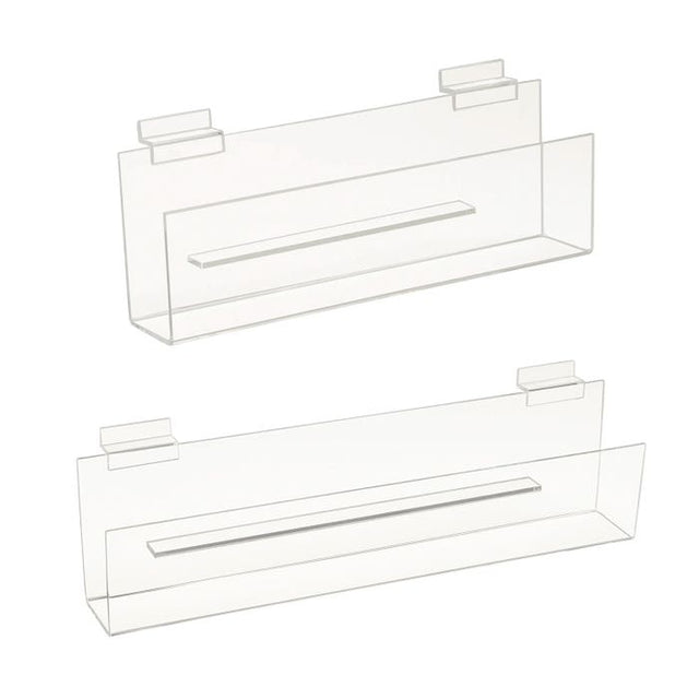 Acrylic Greeting Card Shelf With 3" Lip for Slatwall