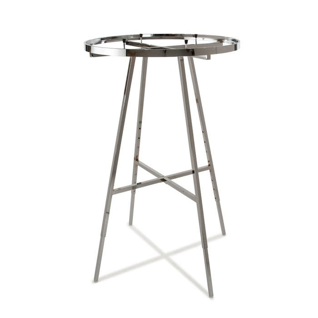 36" DIA. Round Folding Garment Rack With Rectangular Tubing Hangrail