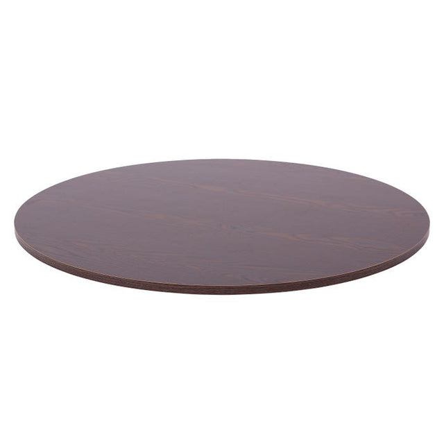 Top Shelf for Round Garment Rack - 30" DIA. - Dark Brown Woodgrained