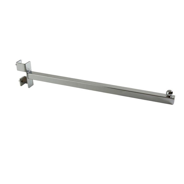 16" Twist-on Square Tubing Straight Arms for Square Tubing Garment Racks