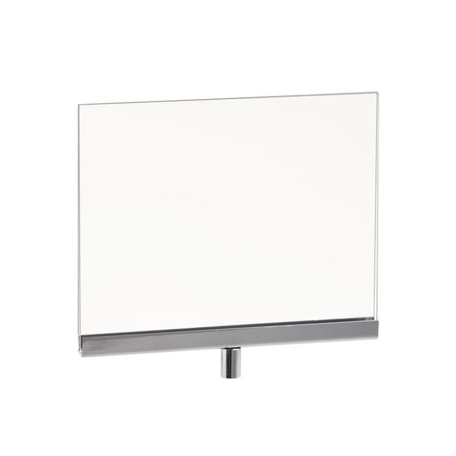 Acrylic Sign Holder With Chrome Channel