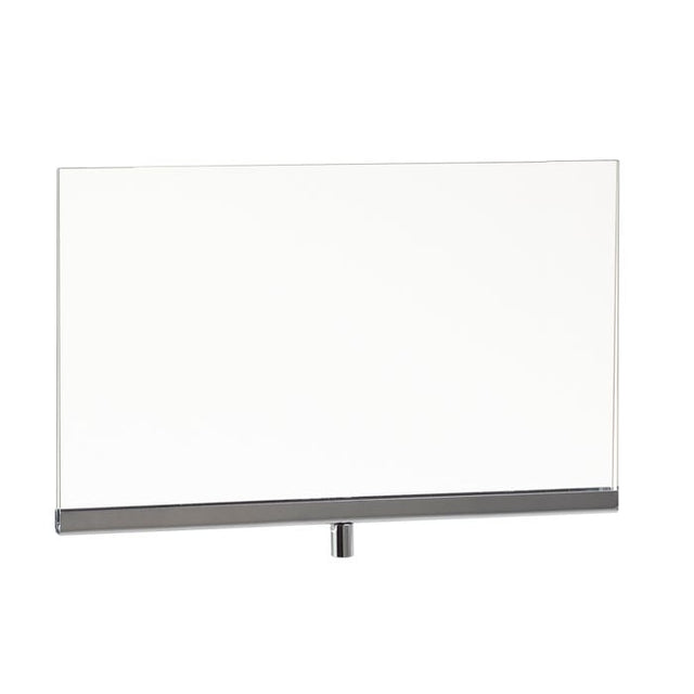 Acrylic Sign Holder With Chrome Channel