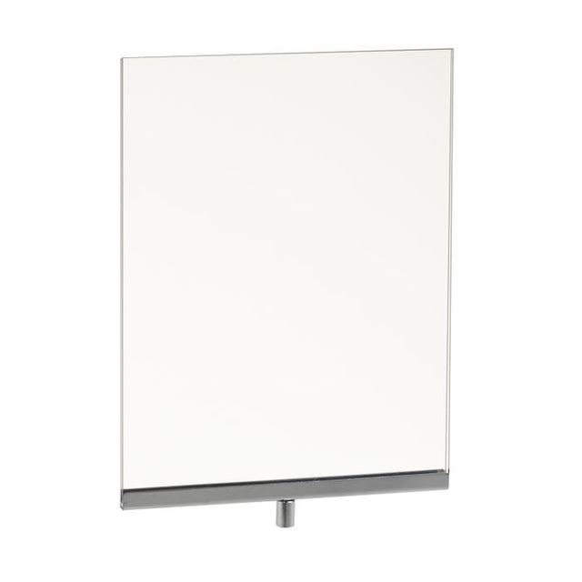 Acrylic Sign Holder With Chrome Channel