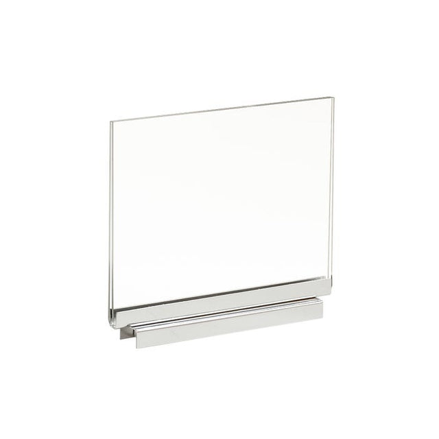 Acrylic Sign Holder With Magnetic Chrome Base