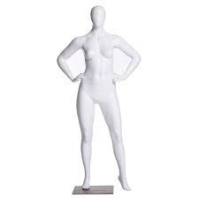 SDMZ-F3D02W / Female Egghead Plus-Size  Mannequin