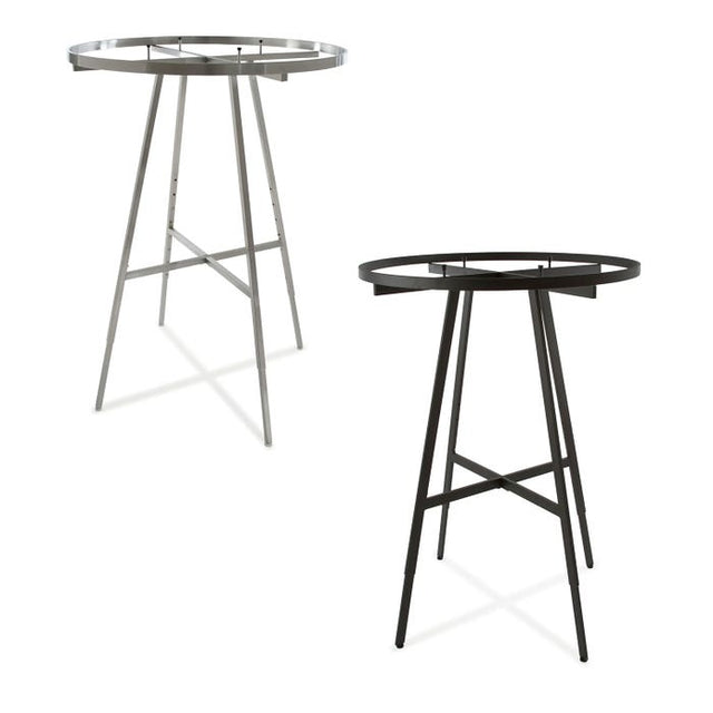 42" DIA. Round Folding Garment Rack With Rectangular Tubing Hangrail