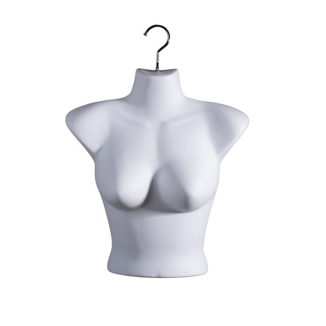 Ladies Upper Torso Forms - Injection Molded Styrene