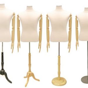 Male Hard Foam Dress Form with Arms