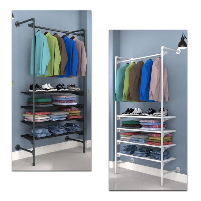 Pipeline Outrigger Kit With Hang Rail and Four Wood Shelves