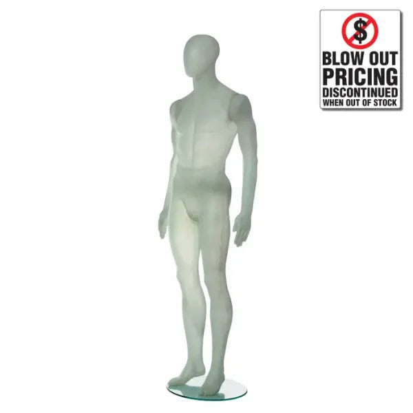 SDROM1MFW / TRANSLUCENT FIBERGLASS MALE w/ OVAL HEAD