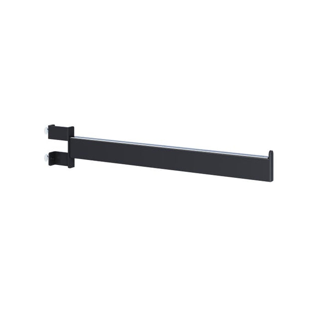 16" Twist-on Rectangular Tubing Straight Arm for Rectangular Tubing Rack - Matte Black