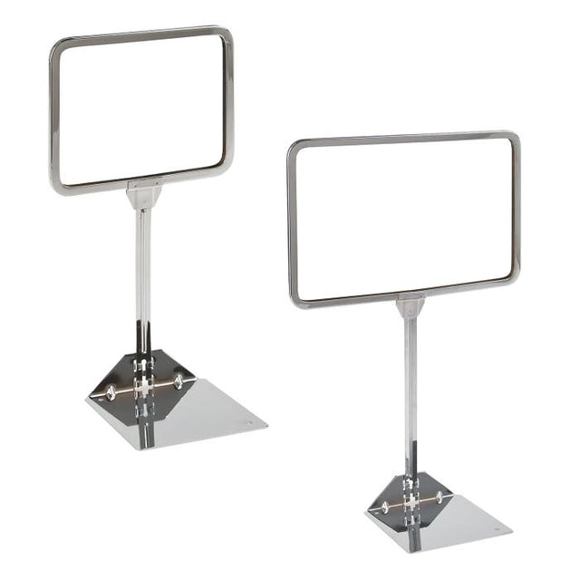 Metal Sign Holder With Round Corners With Shovel Base