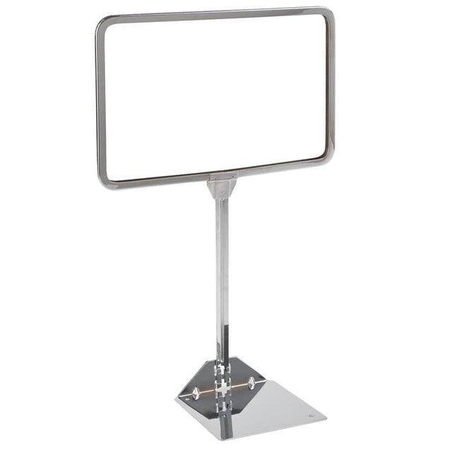 Metal Sign Holder With Round Corners With Shovel Base