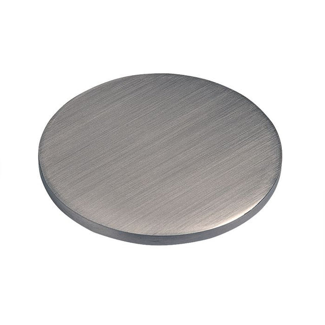 Flat Metal Neck Block for Jersey Forms - Satin Chrome