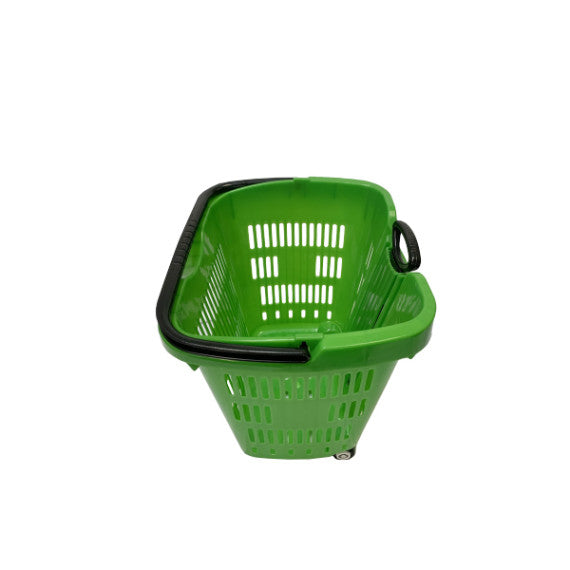 2 Wheels Rolling Shopping Basket