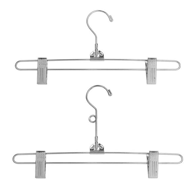 Steel Skirt & Pants Hanger With Pant Clips - 12" Long