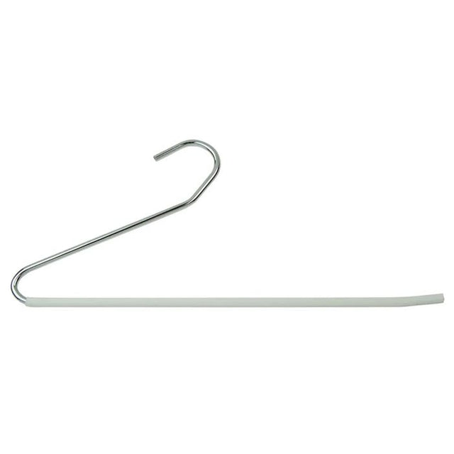 Deluxe "S" Style Slack Hanger W/ White Vinyl Sleeve