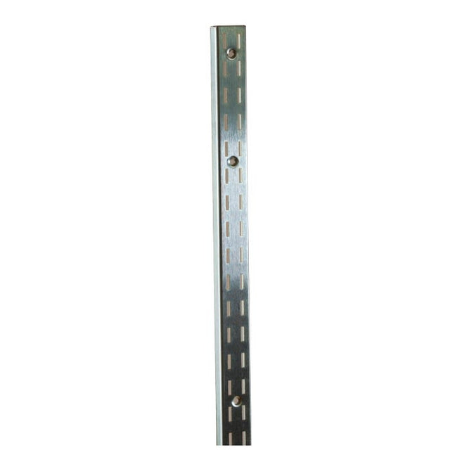 96" Heavy Weight Double Slot W/ 1/2" Slots on 1" Centers - Chrome