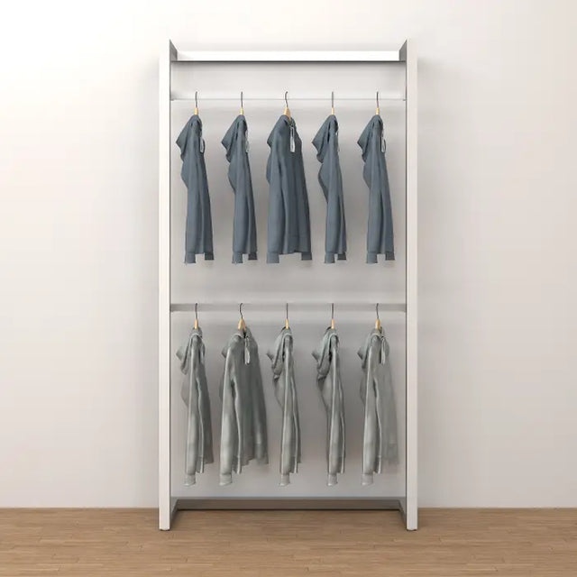 Alta Wall Unit With Two Hangrails Retail Display Kit 2