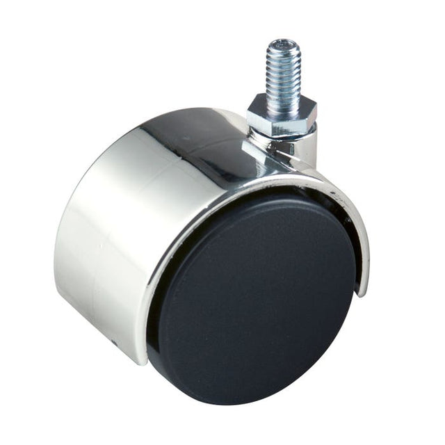 2" Plastic Twin Wheel Caster W/ 5/8" Stem