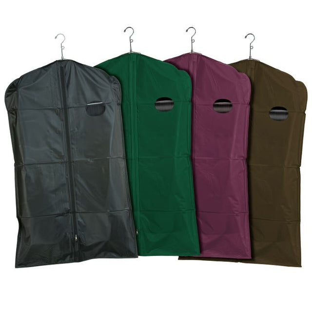 Zippered Garment Covers - 40" Long - 3-GAUGE Peva Vinyl With Taffeta Finish