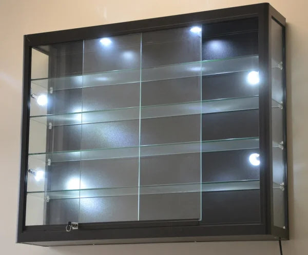 WC40-39-Wall Mount Glass display Case