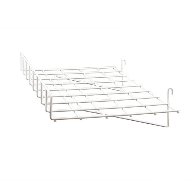 1/4" Wire Straight Shelf With Front Lip for Grid Panel