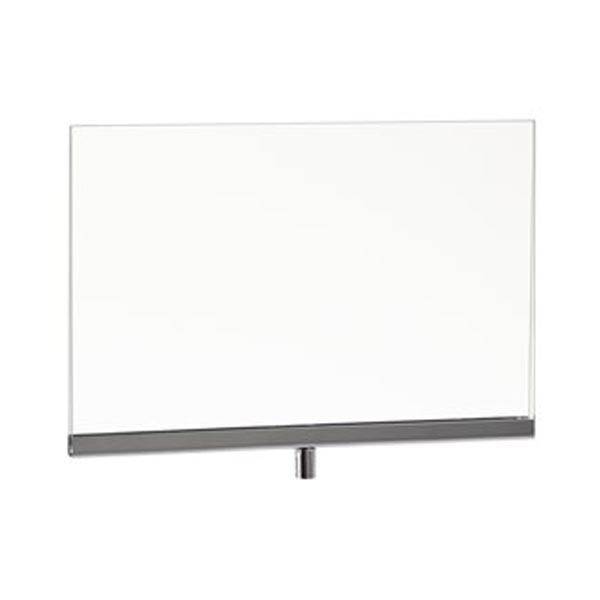 PJ711 /  Acrylic Sign Holder w/ 3/8" Fitting 11"W x 7"H