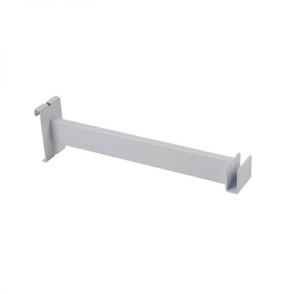 Support de rail de suspension de 12 po (30,5 cm) pour tubes rectangulaires, blanc