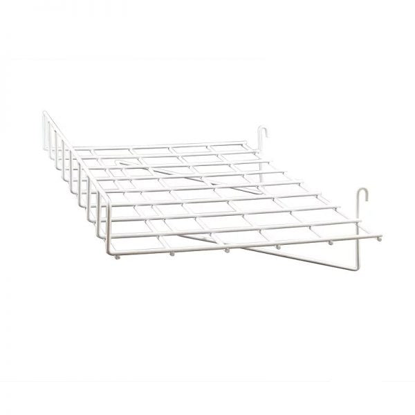 Étagère à grille droite 24"L x 15"W avec rebord avant