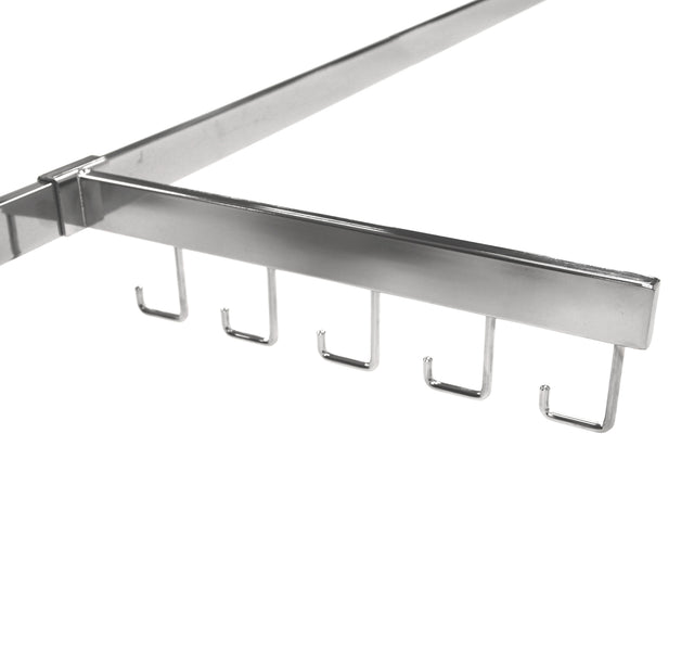 5-Hook Chrome Straight Faceout for Crossbars