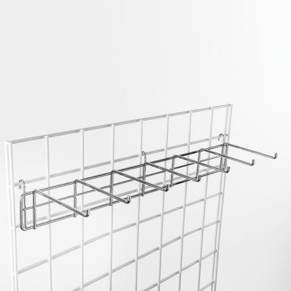 Chrome Belt/Tie Holder for Grid Panels