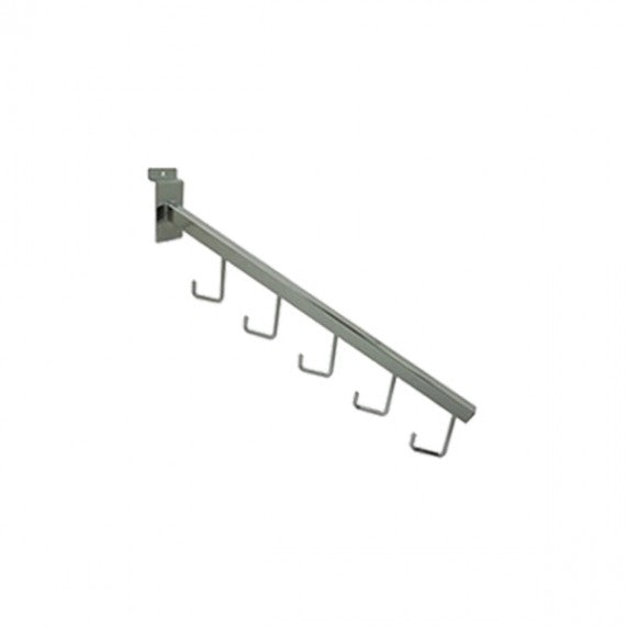 Slatwall 5-Hook Sq. Tube
