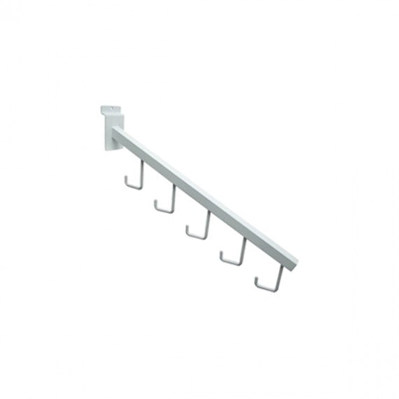 Slatwall 5-Hook Sq. Tube
