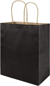Recycled Kraft Paper Bags With Handles Black
