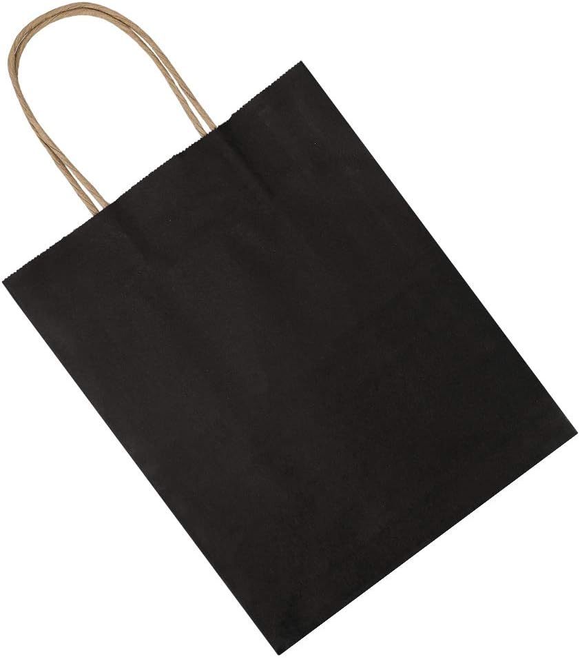 Recycled Kraft Paper Bags With Handles Black