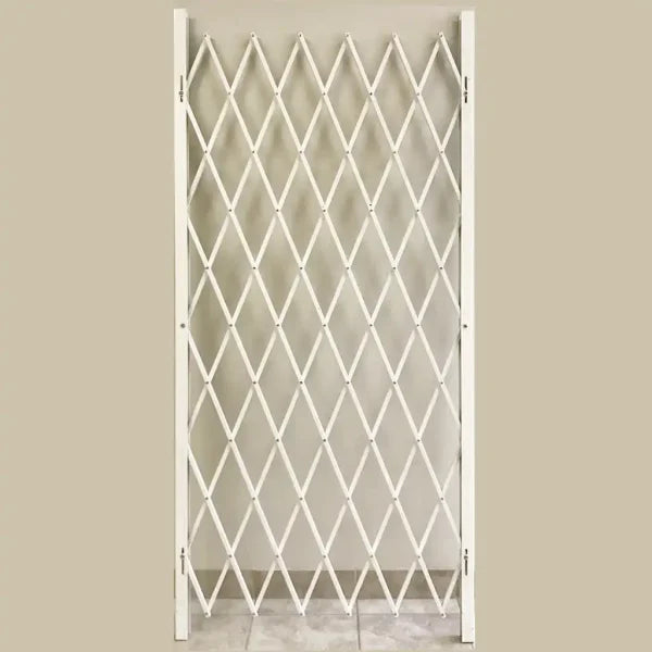 58"H Folding Security Gate - White