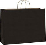 Recycled Kraft Paper Bags With Handles Black