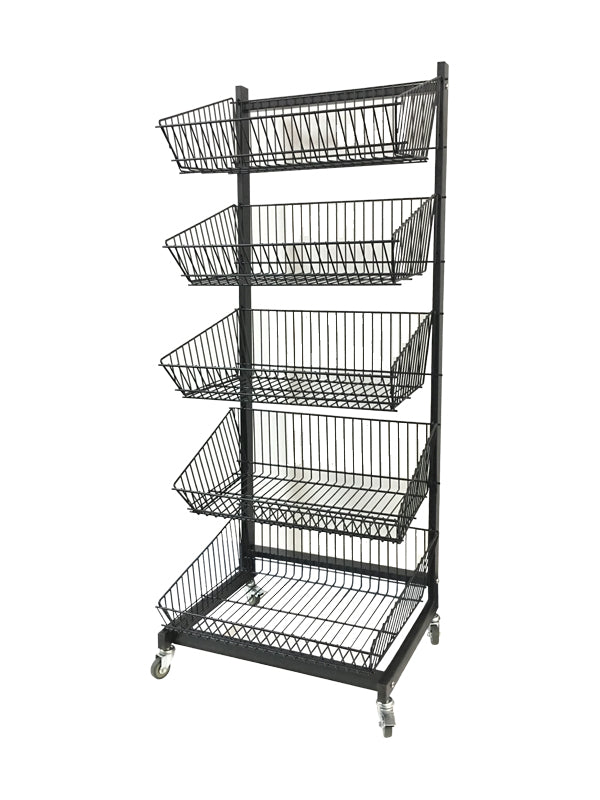 SDSPRB5 / 5 Tiers Wire Baskets Floor Display