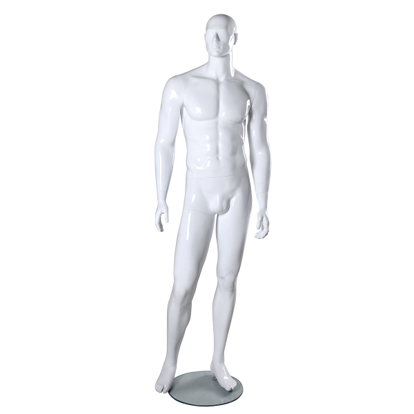 SDSAM1-MW/ Mannequin homme blanc mat