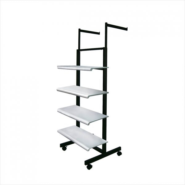 Présentoir/Porte-vêtements à 2 faces