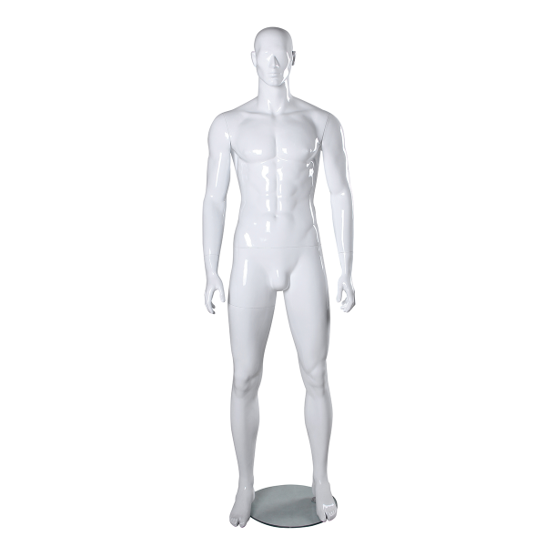 SDSAM2-MW/ Mannequin homme blanc mat