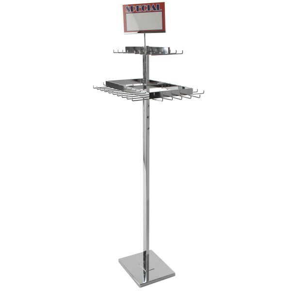 SDR98 / 2-Tier Adjustable Rectangular Belt & Tie Rack