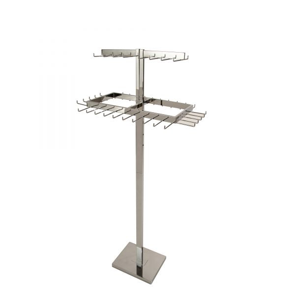 SDR98 / 2-Tier Adjustable Rectangular Belt & Tie Rack
