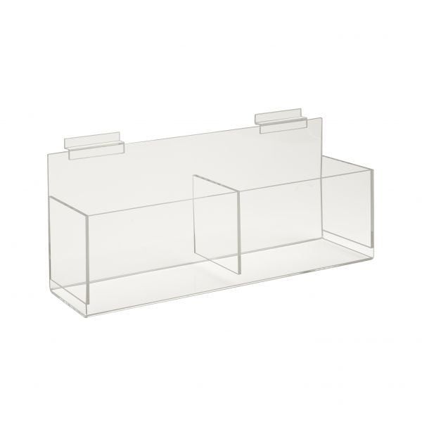 FF/AD2124 Acrylic Double Hosiery Bin – Clear