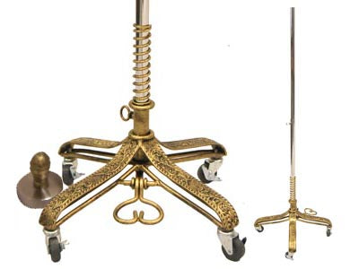 SDBS-121/ Base à roulettes en fil métallique d'aspect antique et luxueux