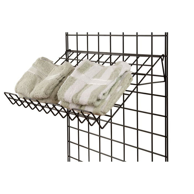 22-1/2"L X 14"W Sloping Shelf With Lip - 1/8" DIA. Wire for Grid Panels