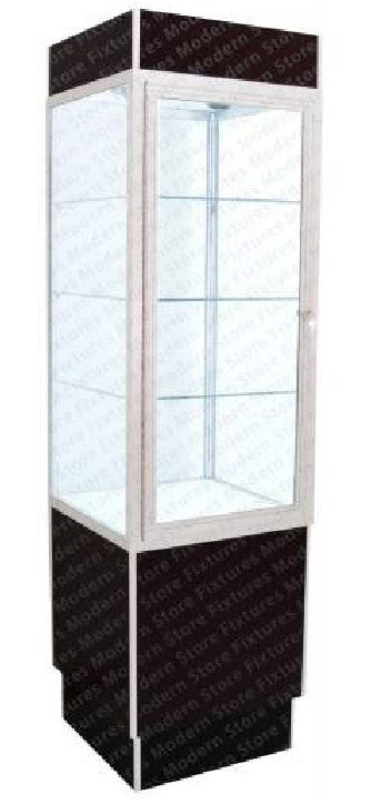 CUSTOM PEDESTAL SQUARE TOWER CASE - ALUMINUM