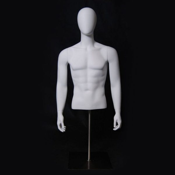 SDMD-EGTMSA /  Tabletop Egghead Male Mannequin Torso